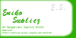 eniko suplicz business card